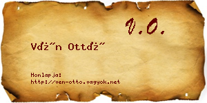 Vén Ottó névjegykártya